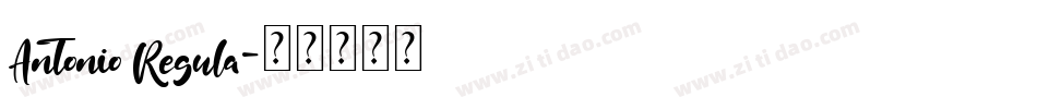 Antonio Regula字体转换